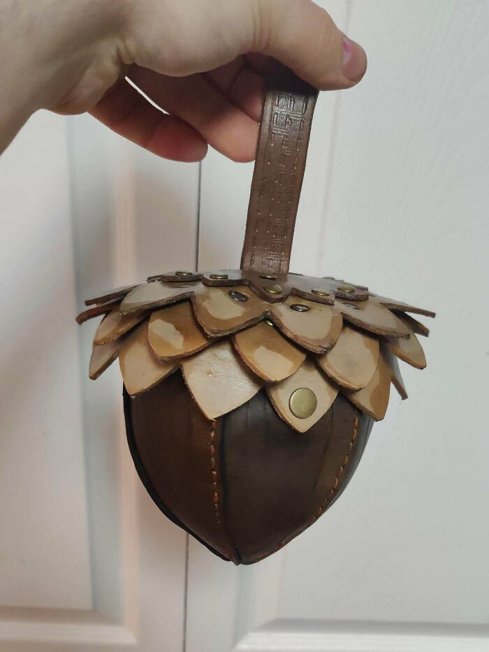 My boyfriend made me an acorn bag and I’m obsessed. Honestly, best gift ever.