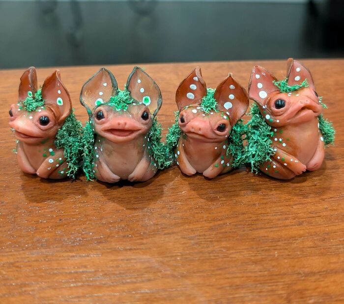 Made some little goblins for the family Christmas stockings, because of course I did.