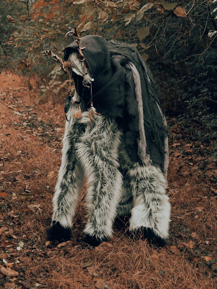 My 12-year-old had me build this absolute beast for Halloween. Stilts on every limb? Yep!