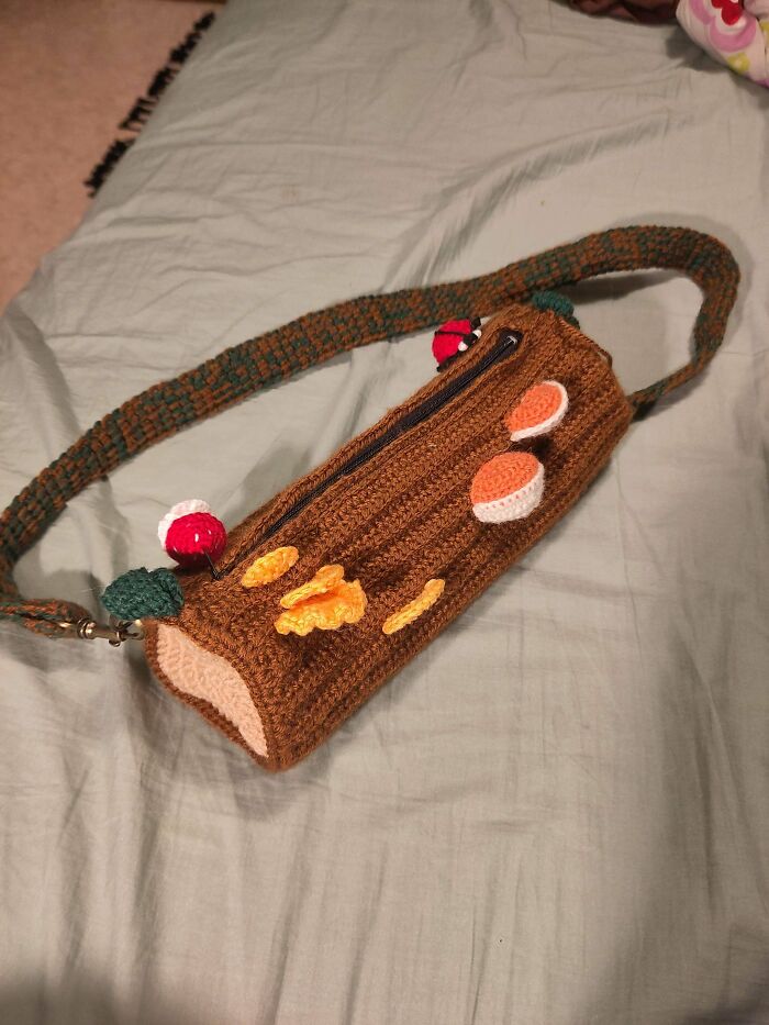 I made a bag out of logs and yes, it’s as awesome as it sounds.