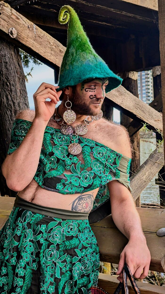 Feeling like a forest creature today, and yes, I totally rocked the look!