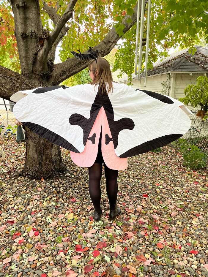 The whimsy folks sent me over here with my mothy capes—wear them with pride!