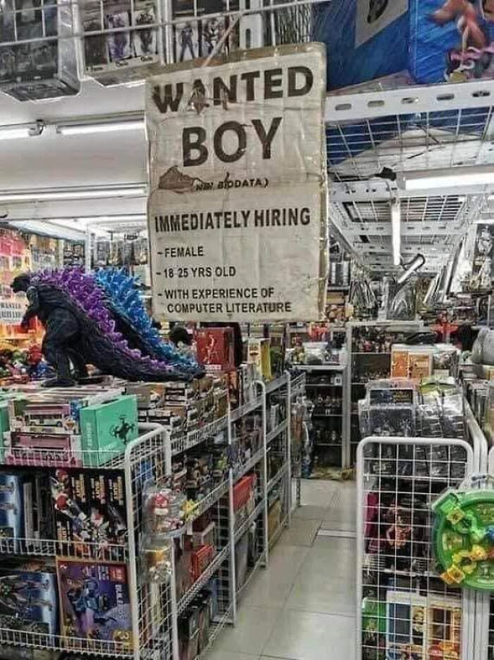 Wanted Boy... Seriously?