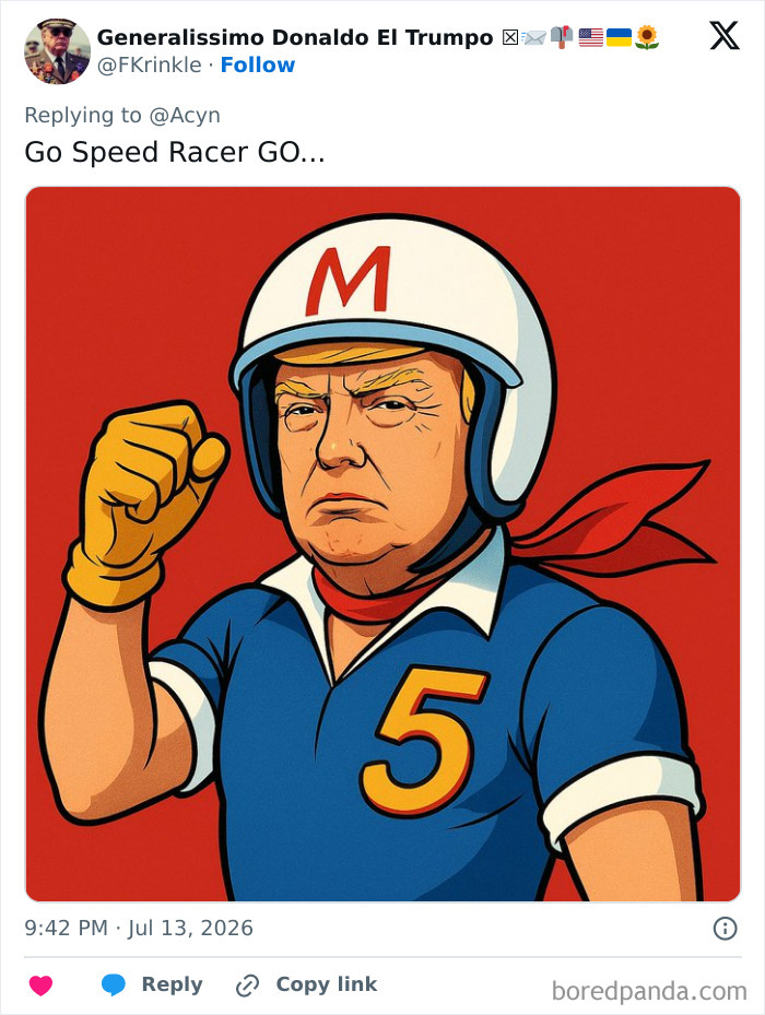 Wait Till You See The Wildest Reactions To Trump’s Fancy IndyCar Helmet