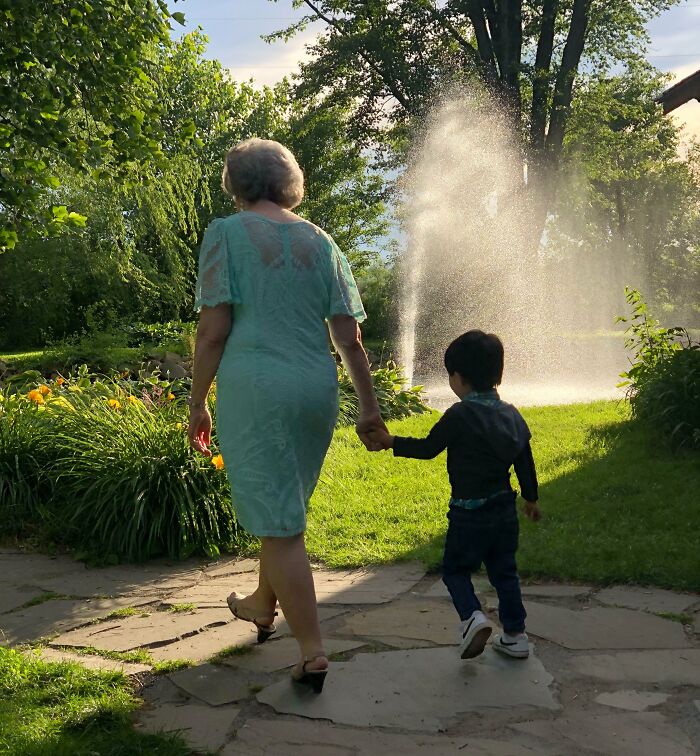 Adopted Autistic Son From Korea Leads Grandma On An Unforgettable Wedding Walk