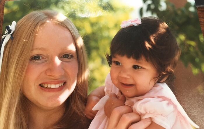My Mom and I on My Official Adoption Day in 1981