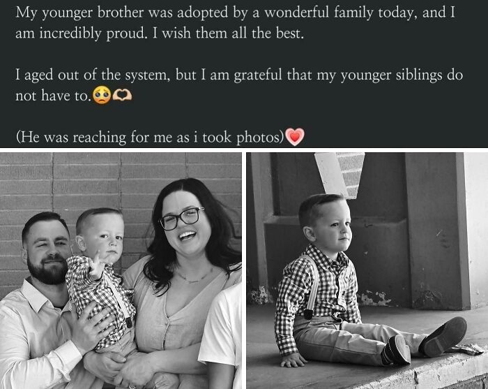 Baby Brother Adopted Today! So Proud and Wishing Them The Best