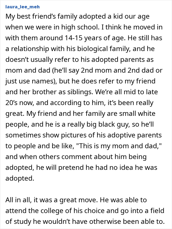 He Fake-Forgets Being Adopted When People Bring It Up, Just To Be Funny