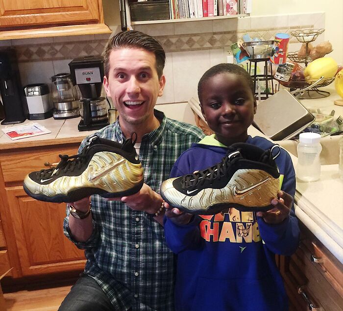 Gold Foams on Adoption Day! Thanks for the Support