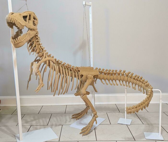 Finished Crochet T Rex!!