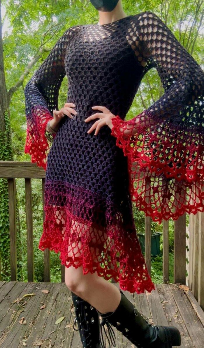 Gothed Up! Dark and Dramatic Shawl