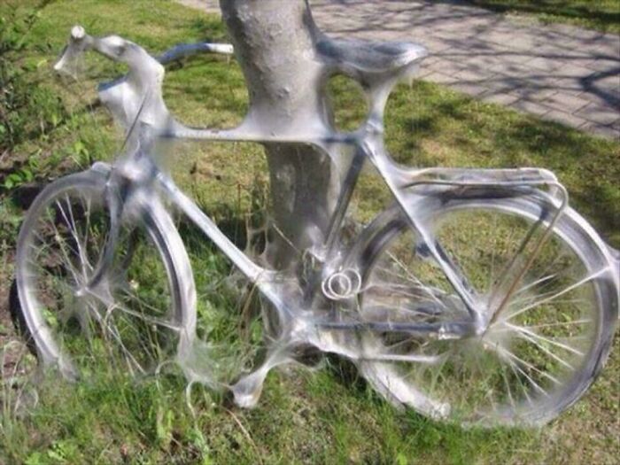 This Bicycle Got Totally Dracula’d With Spider Webs