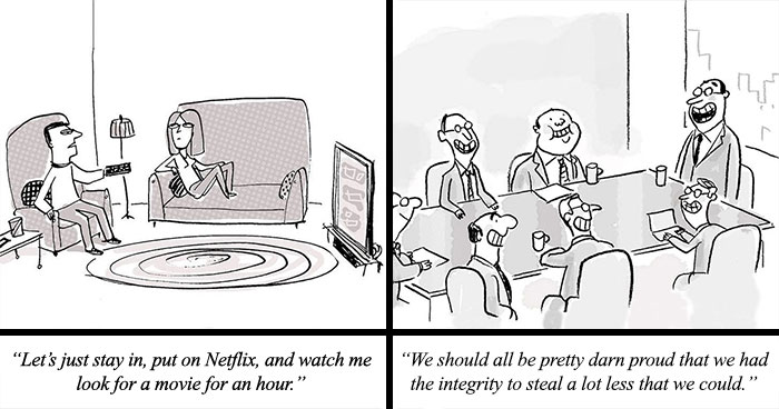 Wait, These Cartoons Nail Everyday Weirdness Like Nobody Else! (34 New Laughs)