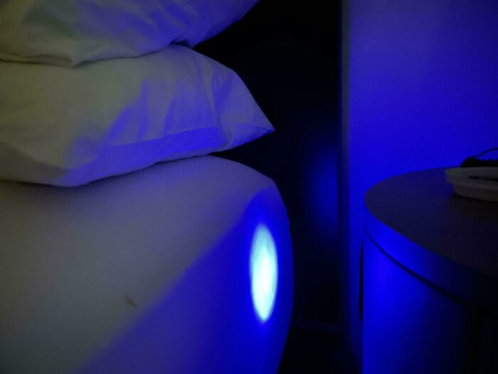 Marriott Nightstand Light Aimed Directly At My Face