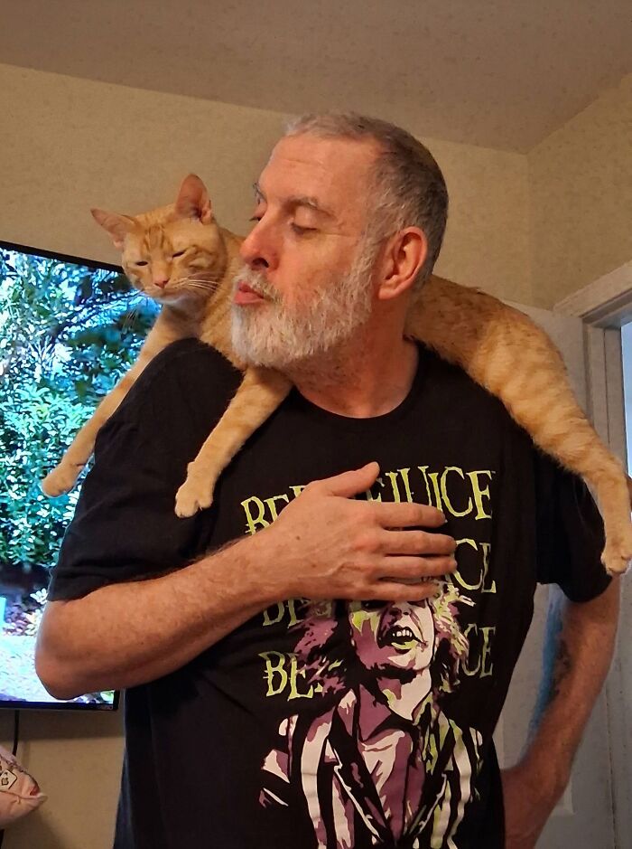 Husband and Our Orange Son Emmett—A Family Affair