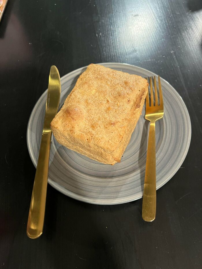 Threw Whole Block Of Unsqueezed Tofu In Air Fryer. What Could Go Wrong?