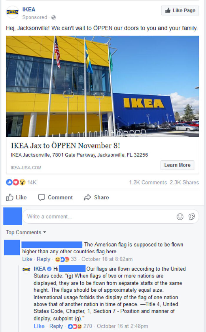 IKEA Schools American On Flag Etiquette