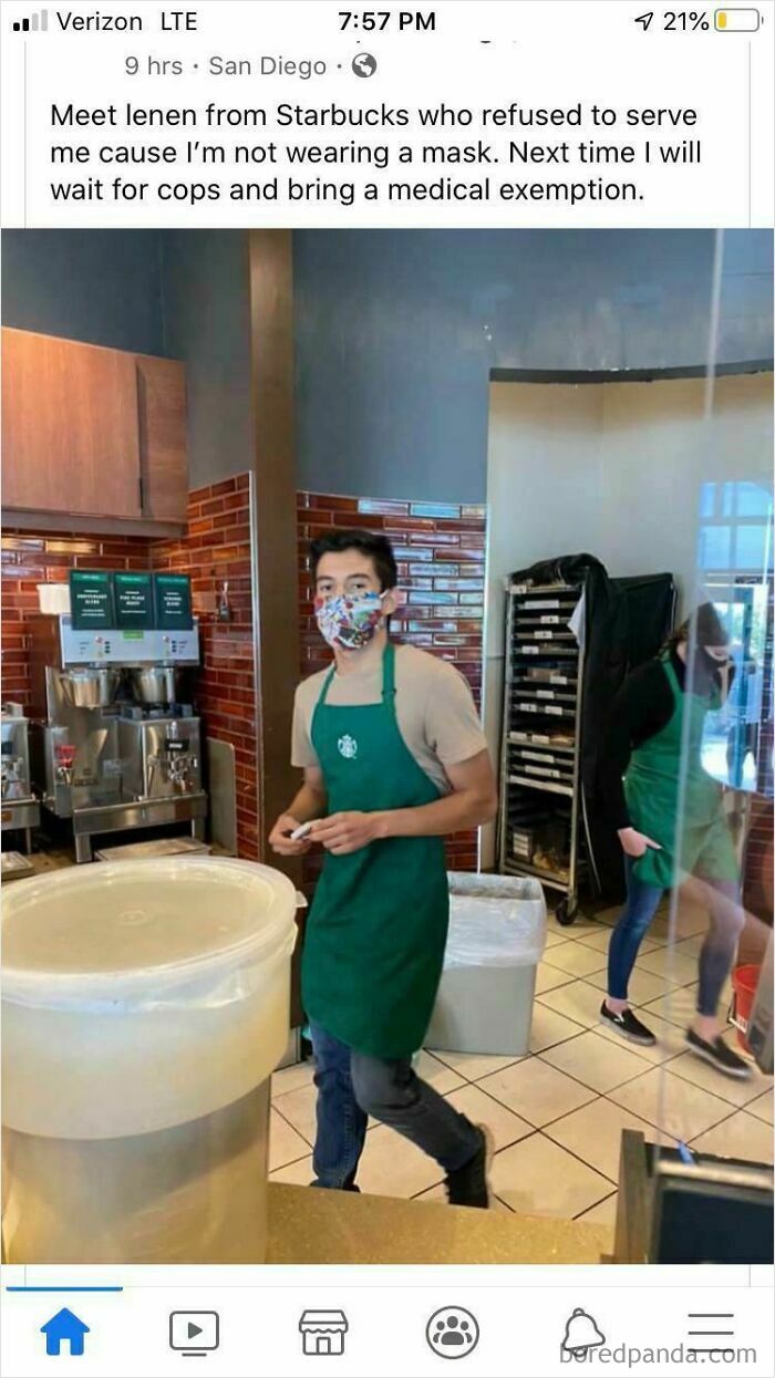 Poor Starbucks Employee Meets The Steam-Powered Karen