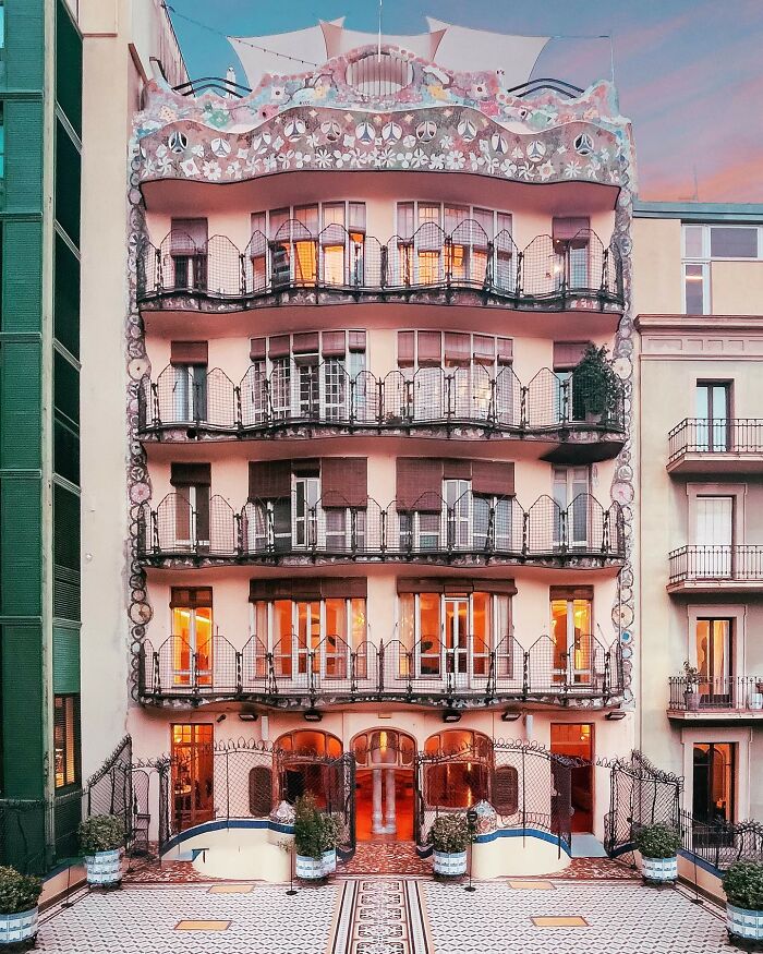 "The Backside Of Antoni Gaudi's Famous Casa Batllo"