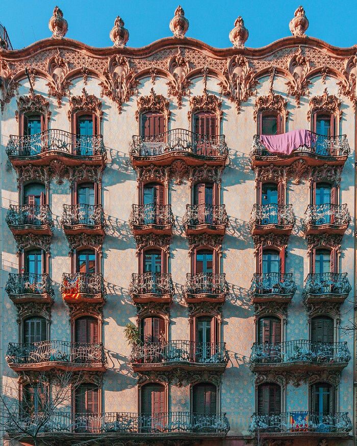 "Modernist Façade In Blue"