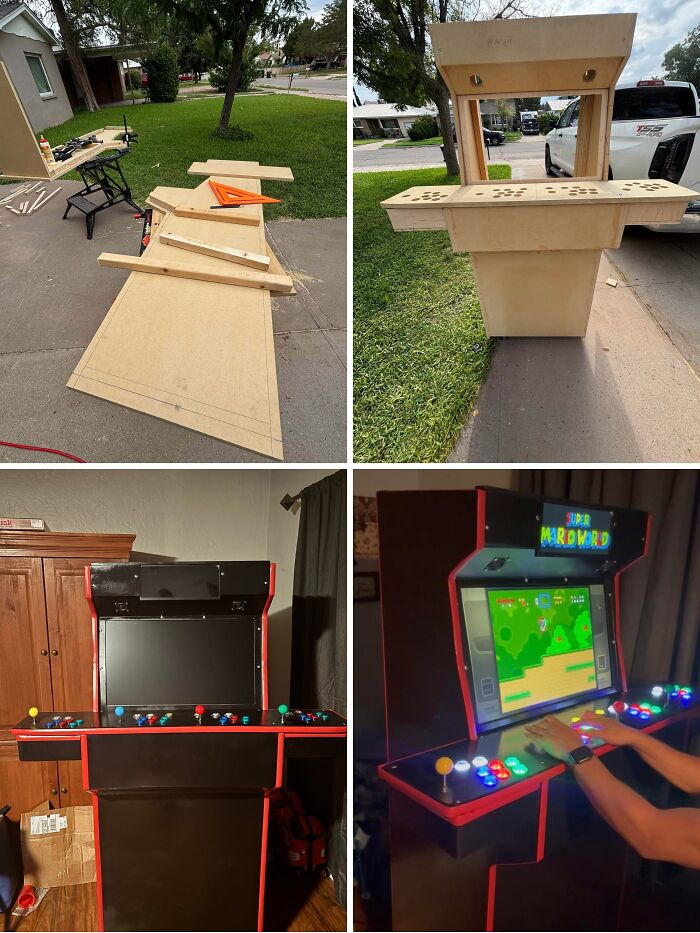Not Sure If This Crowd Will Appreciate My Second Arcade Build (Started Woodworking This April)