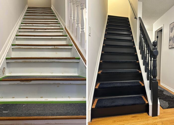 Thinking About Sprucing Up the Staircase and Railing — What Do You Think?