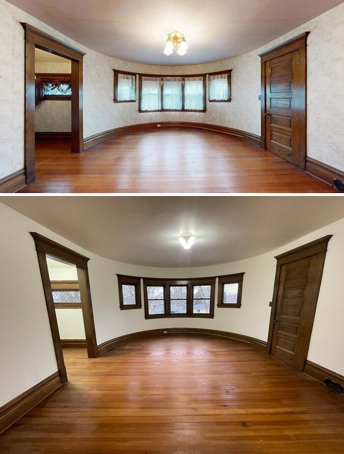 Restoring a 1908 Home — From Wallpaper Removal to Fresh Paint