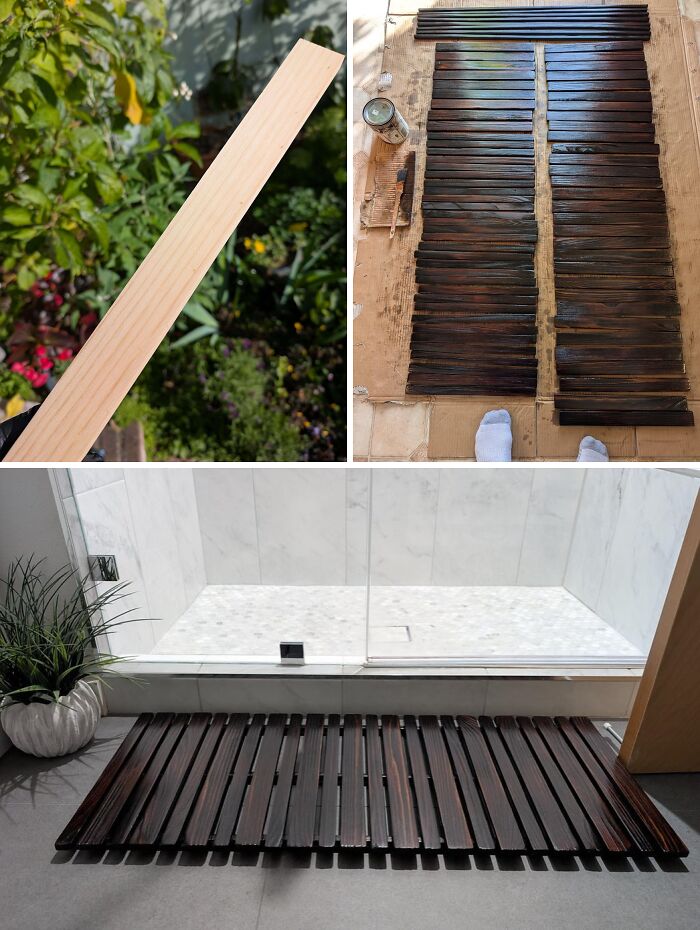 Wooden Shower Mat — Simple and Stunning