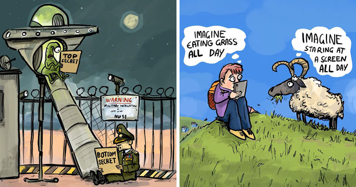 40 Single-Panel Cartoons That Make Everyday Stuff Hilarious