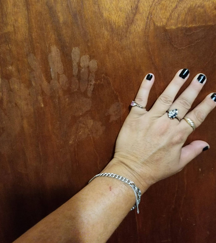 Tiny Mysterious Handprints On Bedroom Door? Nope, Not Kids
