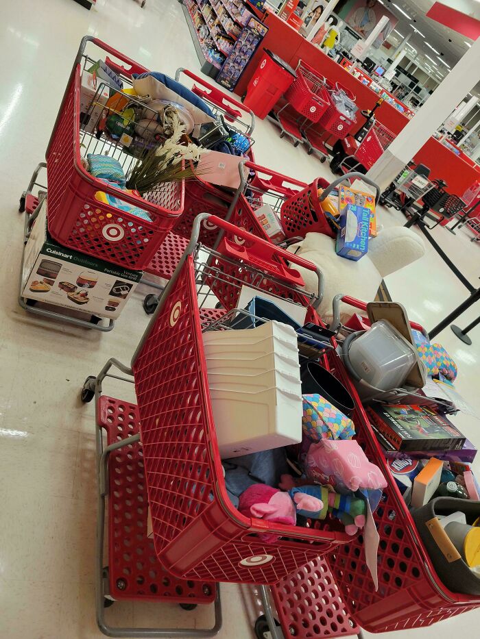 Why I Close at Target and Push Around 3-5 Carts Full of Abandoned Shopping