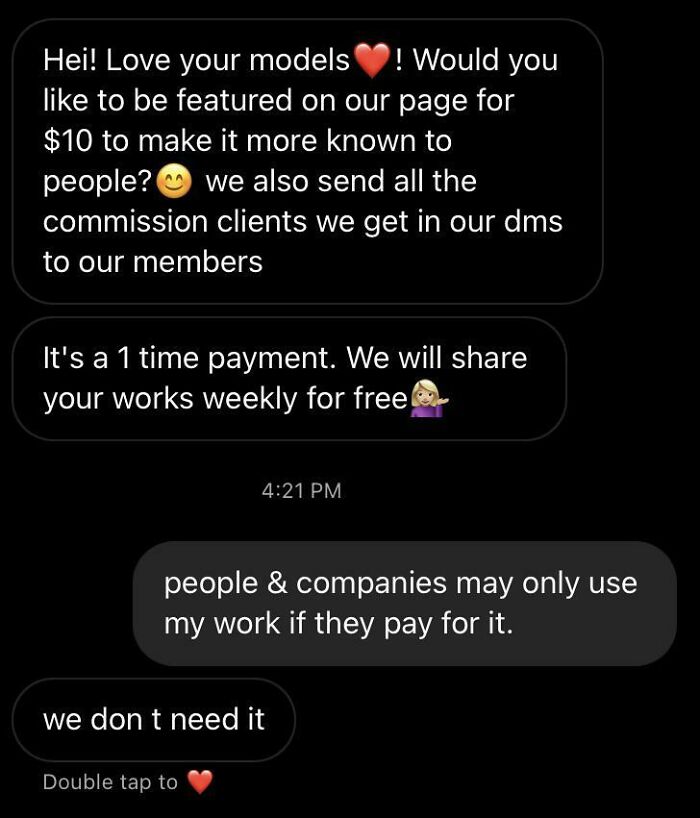 Digital Artist’s Work Gets Used for Free, Then They Try to Make Me Pay