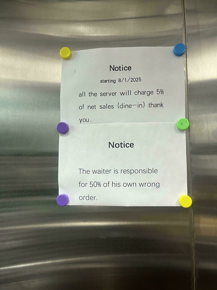 New Serving Job Where I Give 5% of Sales to Kitchen and It’s Confusing