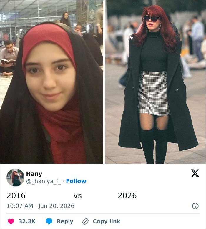 15 Side-by-Side Pics That Show How Ladies Said Goodbye to Their Hijabs