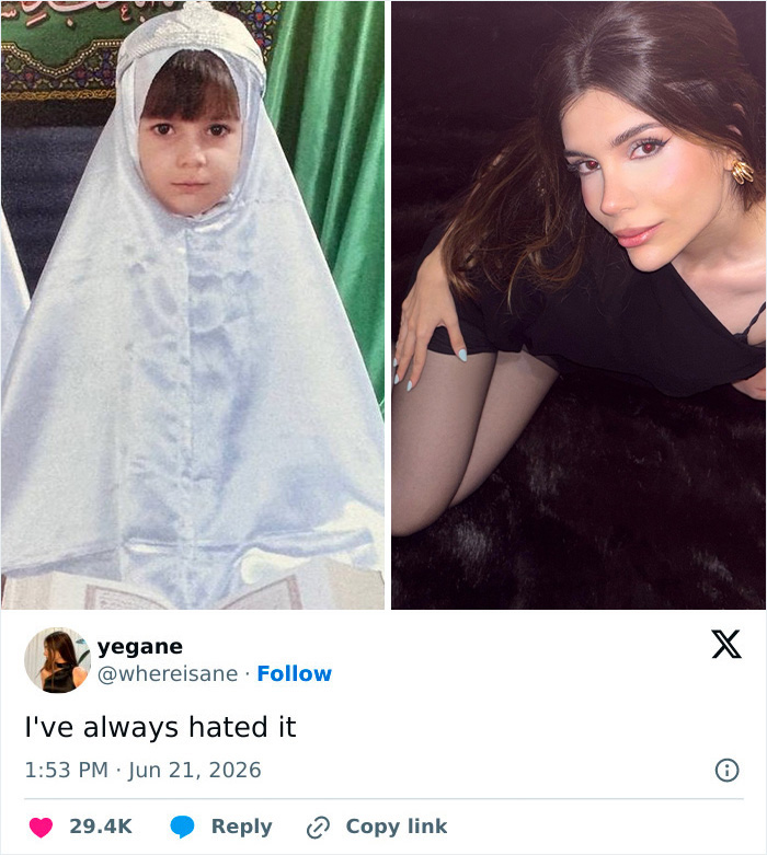 15 Side-by-Side Pics That Show How Ladies Said Goodbye to Their Hijabs