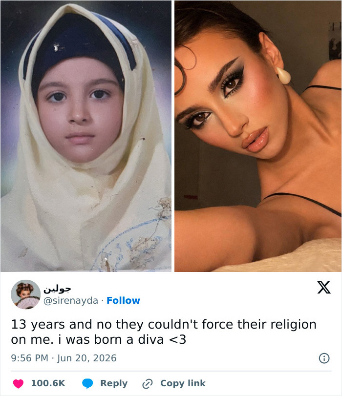 15 Side-by-Side Pics That Show How Ladies Said Goodbye to Their Hijabs