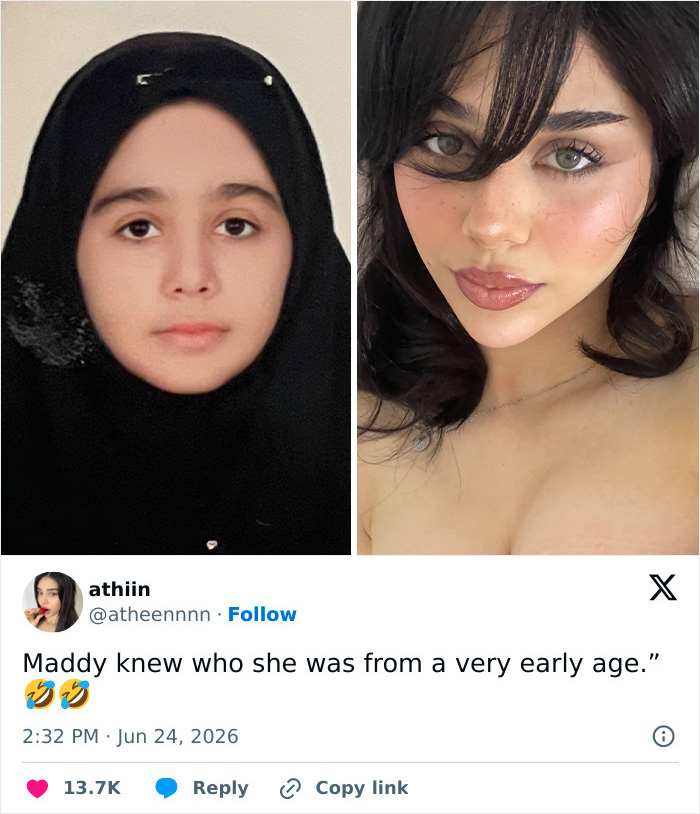 15 Side-by-Side Pics That Show How Ladies Said Goodbye to Their Hijabs