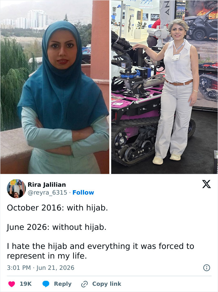 15 Side-by-Side Pics That Show How Ladies Said Goodbye to Their Hijabs