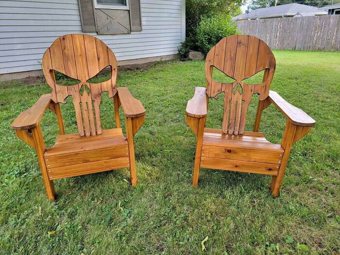 Punisher Adirondack Chairs (Vigilante Vibes, Anyone?)