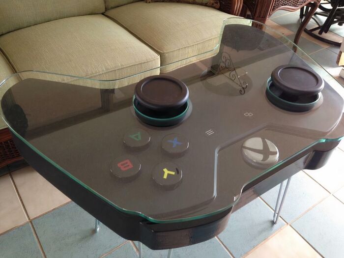 Xbox Controller Coffee Table (Bonus Points for Gaming While Snacking)