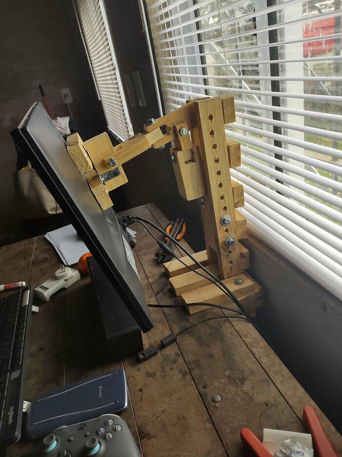 Monitor Arms Are Pricey? Just Build Your Own!
