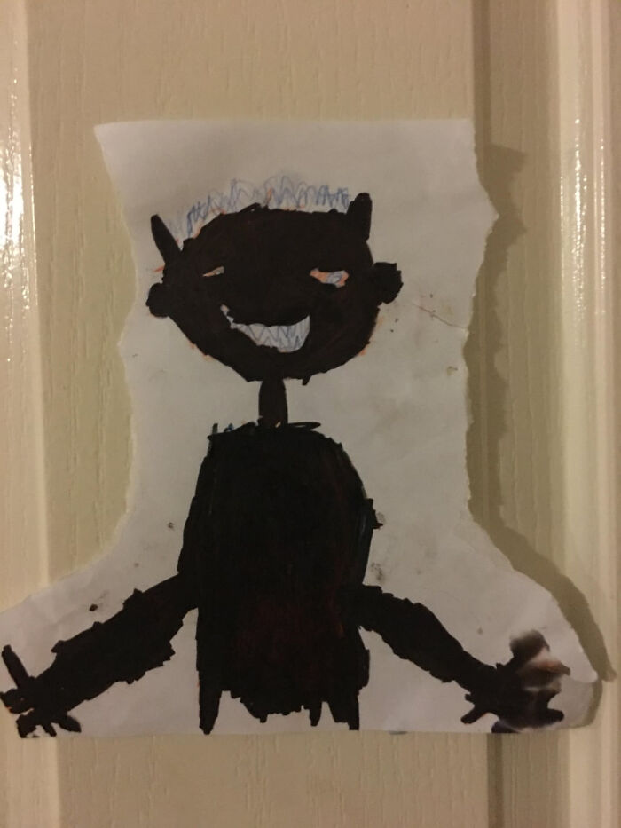 My Kid's Self Portrait? Nightmare Fuel!