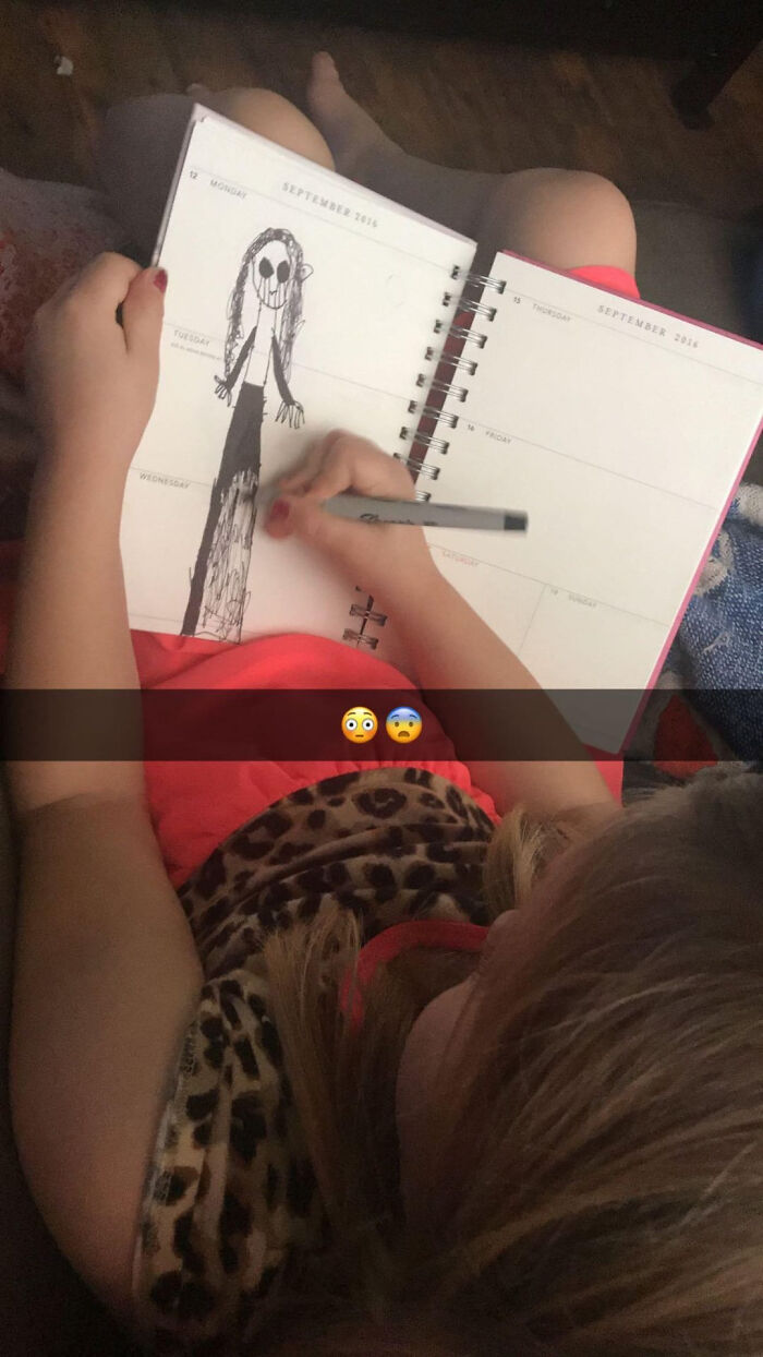 A Girl That Cries: Drawing That Gives The Creeps