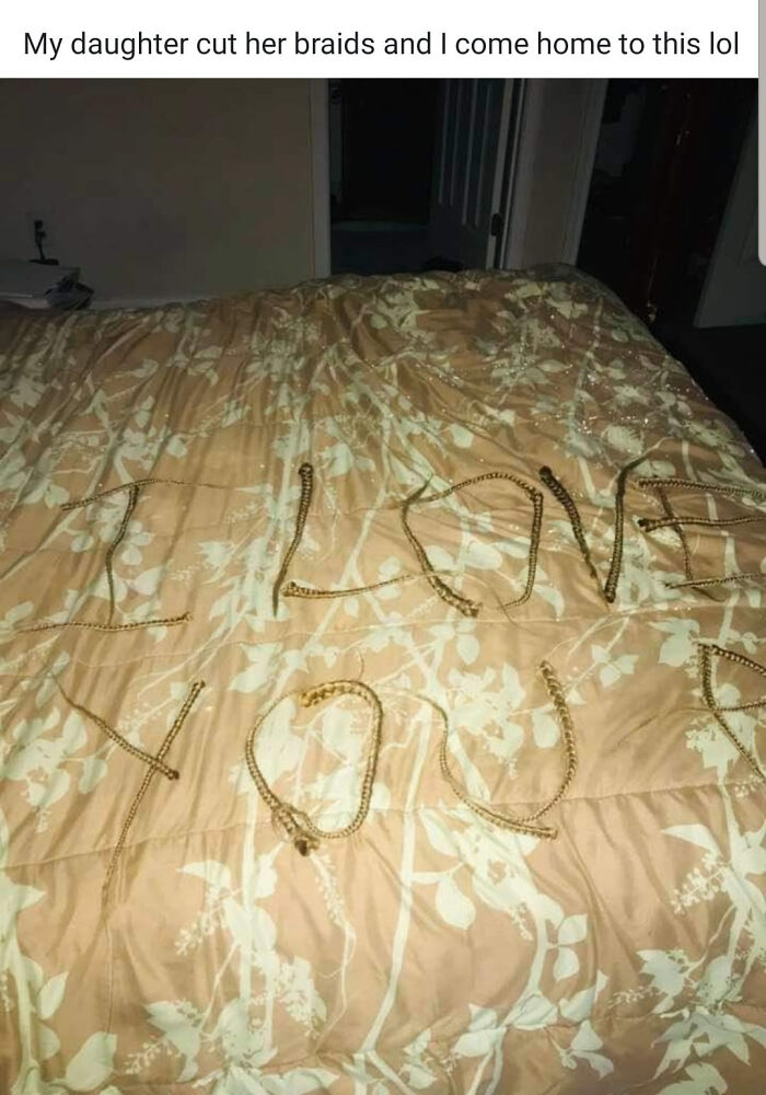 Creepily Cute Braids on the Bed