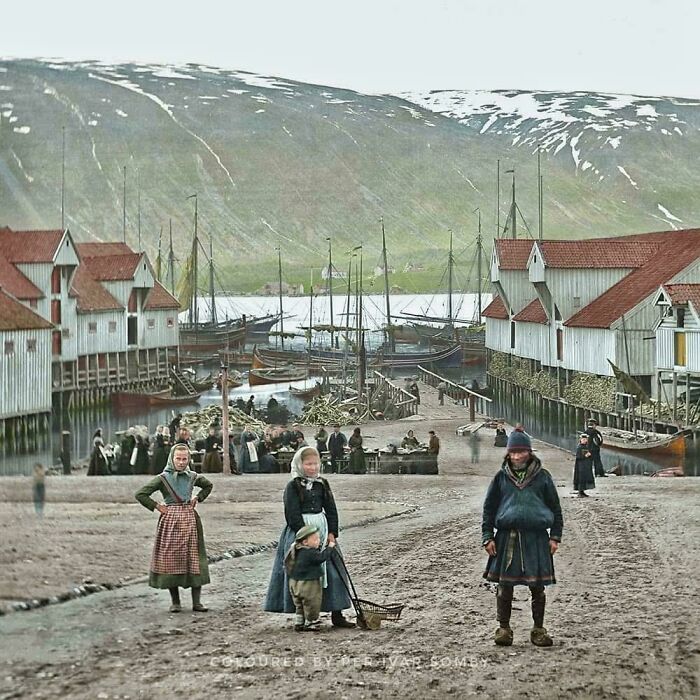 Oldest Street Life Photo of Tromsø, Norway – 1875