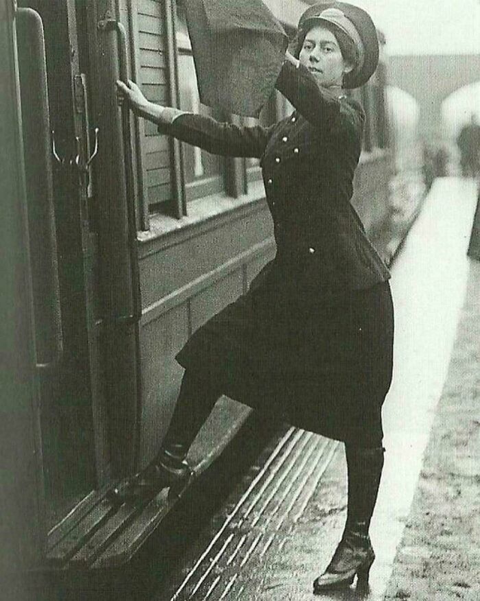 Lady London's Train Conductor Taking Over in 1916 (Sorry Guys, War Time Gig!)