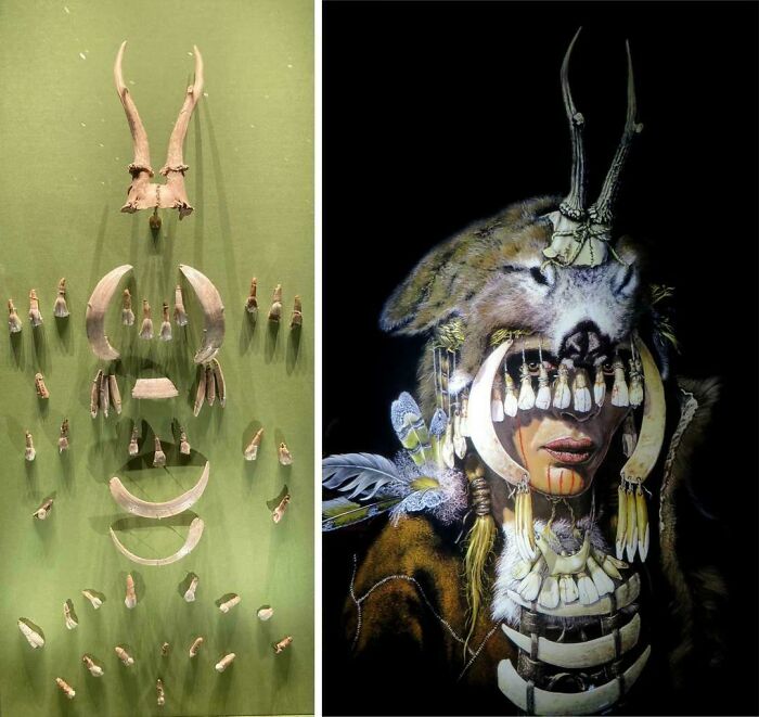 Ancient German Shaman Wore the Wildest Animal Bone Headdress (9,000 Years Ago)