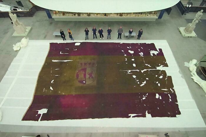 This Giant Spanish Flag at Trafalgar (1805) Was Mega Huge!