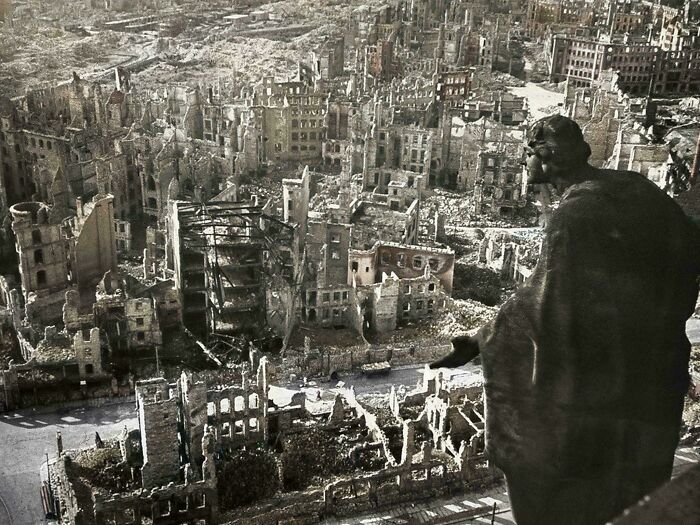 Dresden Ruined After WW2 Air Raids – A City’s End, 1945