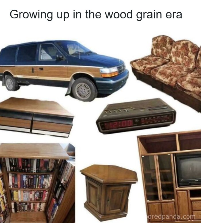 Wood Grain Everything! The Ultimate 90s Mood